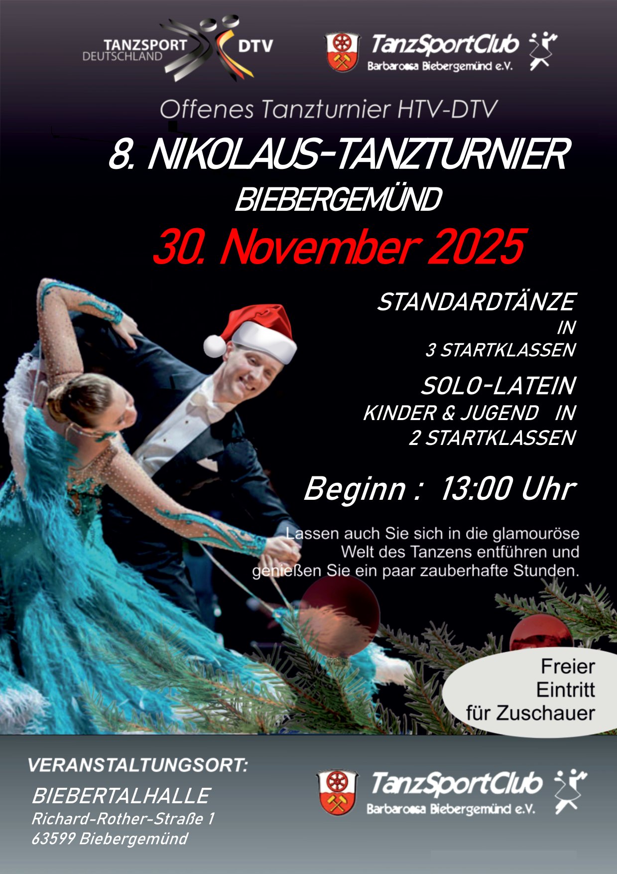 8. Nikolausturnier am      30. November